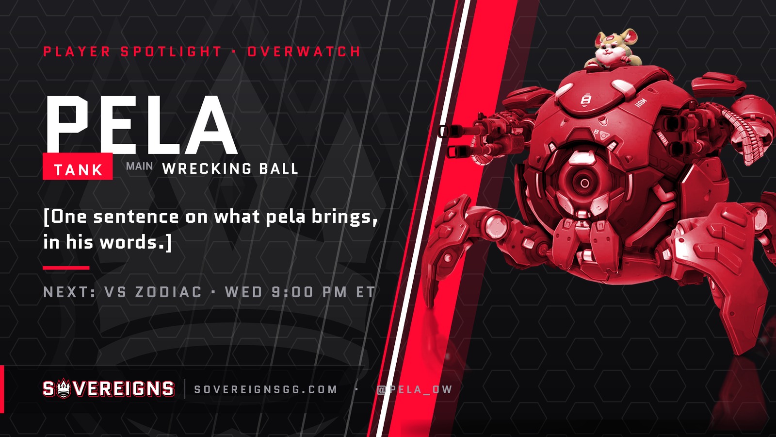 Player spotlight card